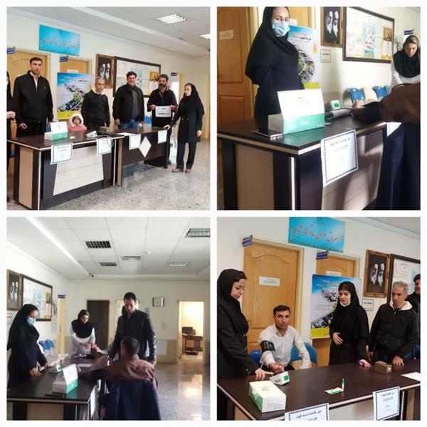 برپایی ایستگاه ( فشار خون،تست قند خون و ...) در مرکز گواور  به مناسبت هفته ملی سلامت مردان ایران شهرستان گیلان غرب