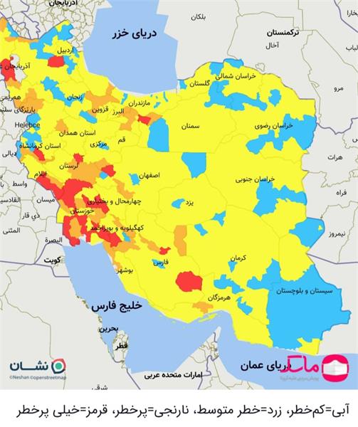 هشدار موج چهارم کرونا: روند بستری در ۱۴ استان کشور صعودی یا ناپایدار است