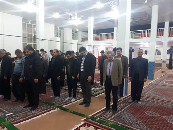 حضور پرسنل شبکه بهداشت و درمان در مسجد صاحب الزمان (ع) شهرستان گیلان غرب