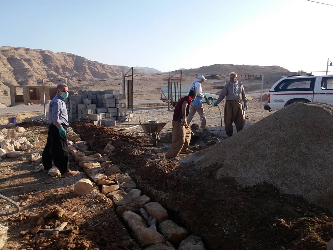 ساخت دیوار حیاط