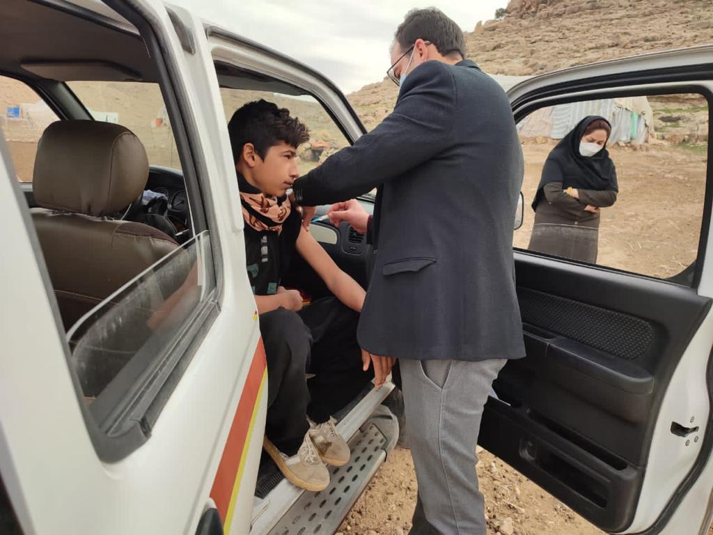 واکسیناسیون بیماری کووید19 عشایر  شهرستان گیلان غرب