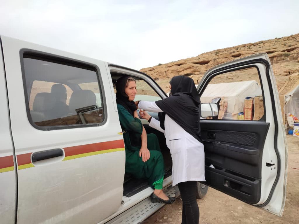 واکسیناسیون بیماری کووید19 عشایر  شهرستان گیلان غرب