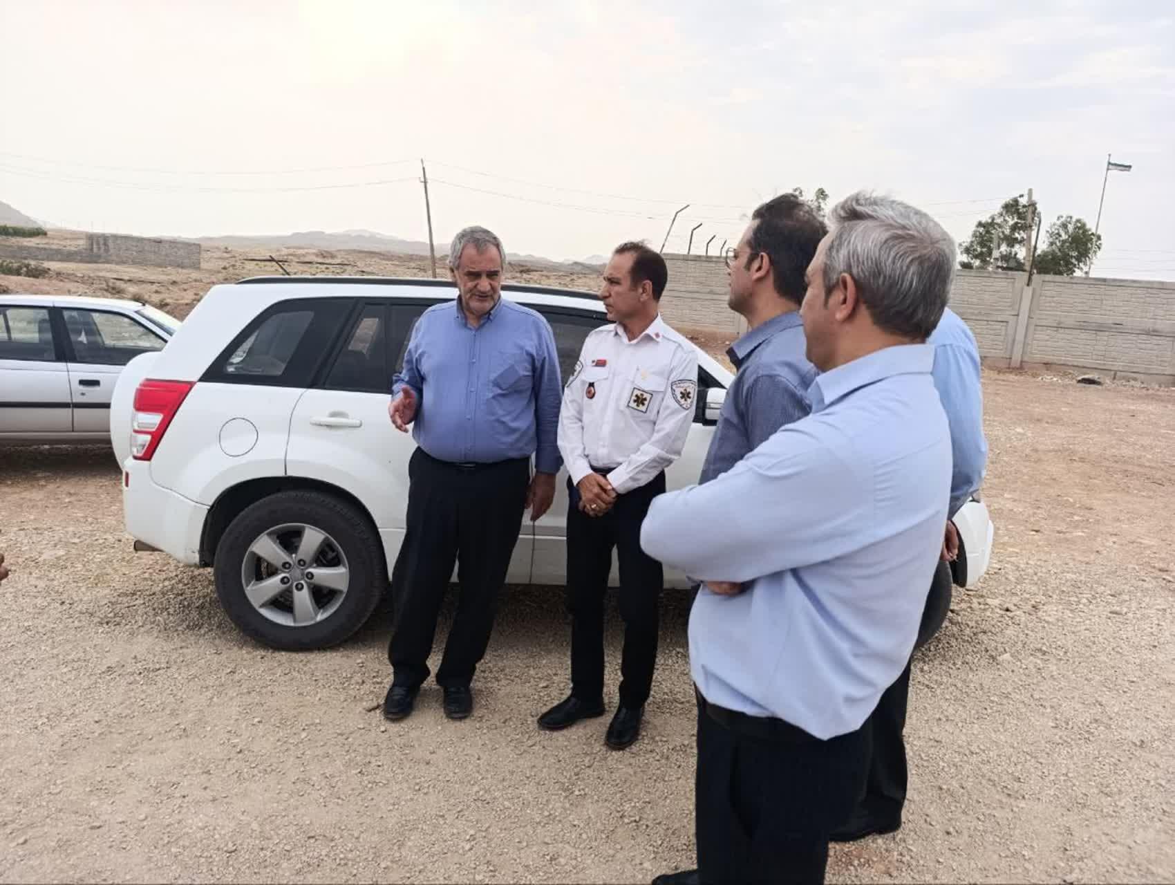 بازدید رئیس اورژانس پیش بیمارستانی و مدیریت حوادث دانشگاه از پایگاه جاده‌ای ویژنان